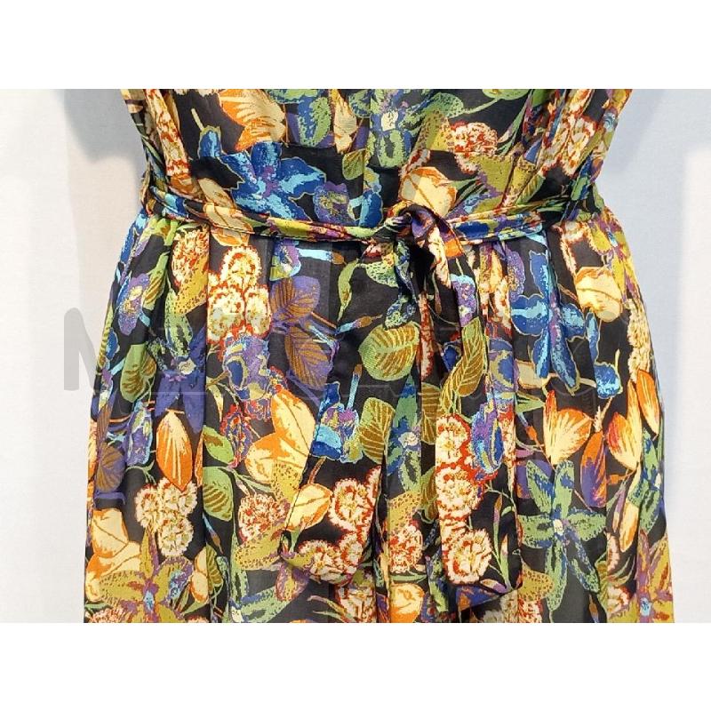 VESTITO DONNA PATRIZIA PEPE NERO FIORATO LUNGO | Mercatino dell'Usato Moncalieri bengasi 4
