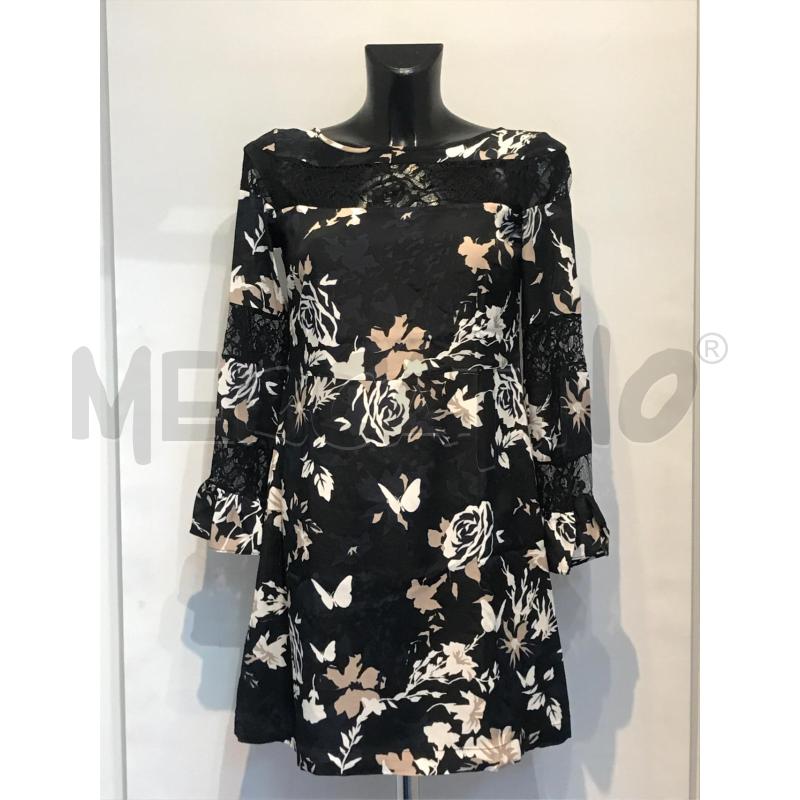 VESTITO DONNA PATRIZIA PEPE NERO FIORI | Mercatino dell'Usato Moncalieri bengasi 1