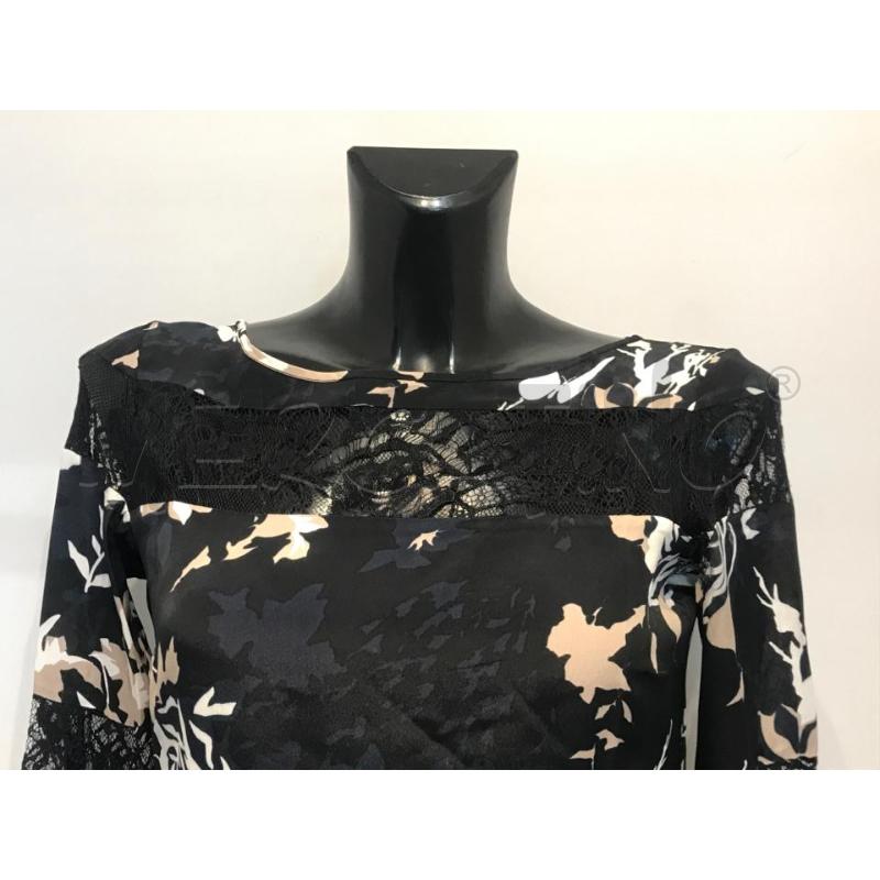VESTITO DONNA PATRIZIA PEPE NERO FIORI | Mercatino dell'Usato Moncalieri bengasi 3
