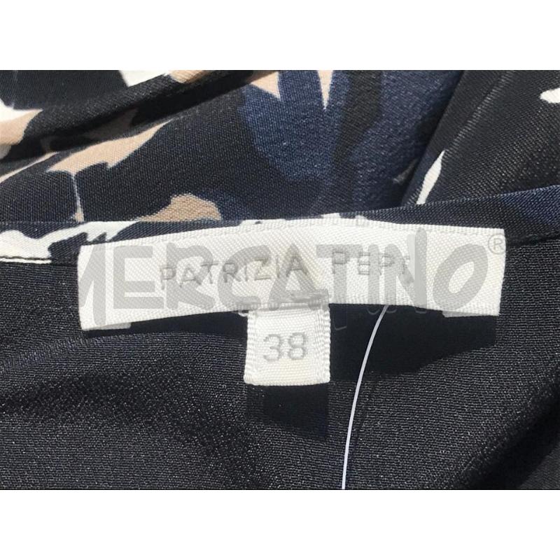 VESTITO DONNA PATRIZIA PEPE NERO FIORI | Mercatino dell'Usato Moncalieri bengasi 5