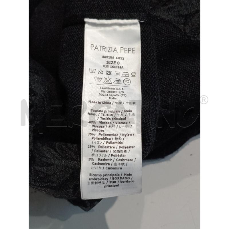 VESTITO DONNA PATRIZIA PEPE NERO LANA MANICA PIZZO | Mercatino dell'Usato Moncalieri bengasi 4