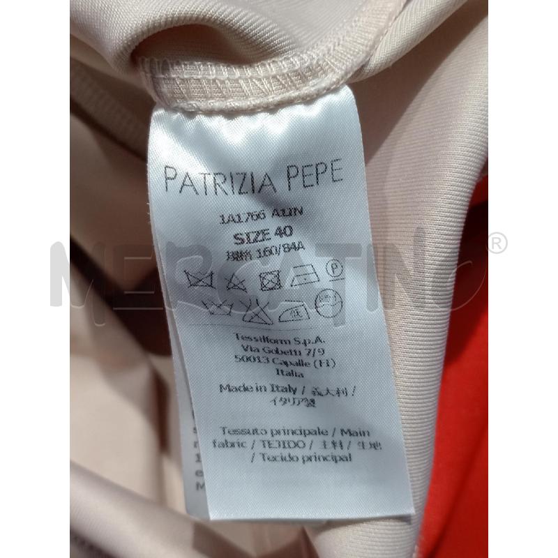 VESTITO DONNA PATRIZIA PEPE ROSA BORDO NERO | Mercatino dell'Usato Moncalieri bengasi 5
