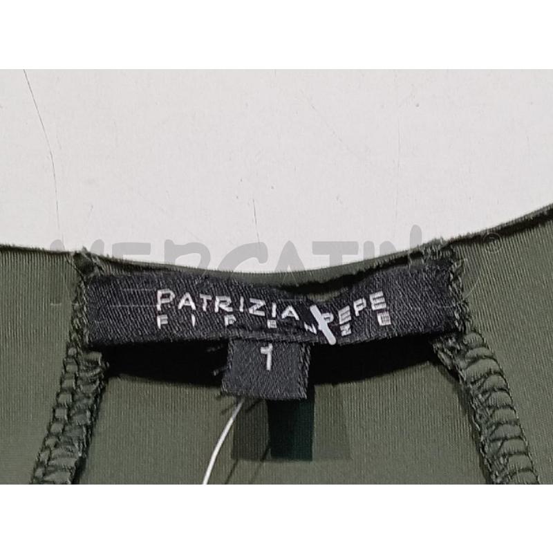 VESTITO DONNA PATRIZIA PEPE VERDE SMANICATO | Mercatino dell'Usato Moncalieri bengasi 5