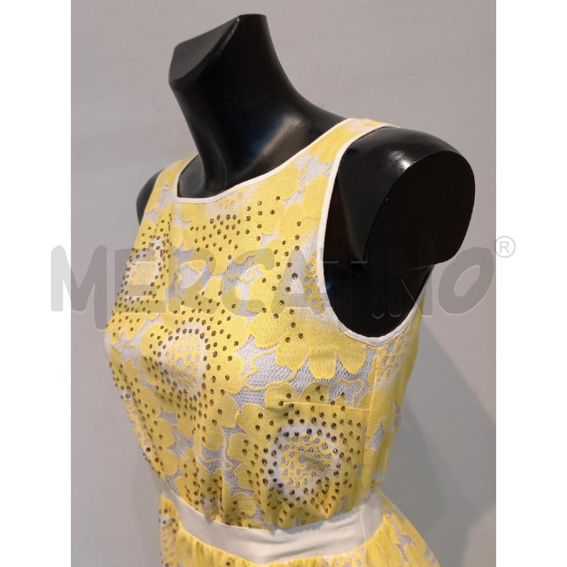 VESTITO DONNA PATYRIZIA PEPE GIALLO CON BRILLANTINI | Mercatino dell'Usato Moncalieri bengasi 3