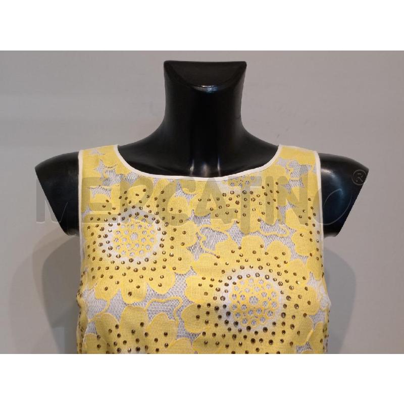 VESTITO DONNA PATYRIZIA PEPE GIALLO CON BRILLANTINI | Mercatino dell'Usato Moncalieri bengasi 4