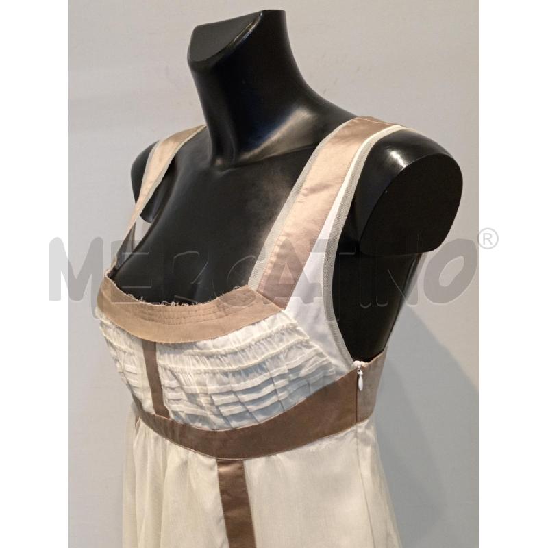 VESTITO DONNA PHILOSOPHY BY ALBERTA FERRETTI PANNA INSERTI MARRONI | Mercatino dell'Usato Moncalieri bengasi 3