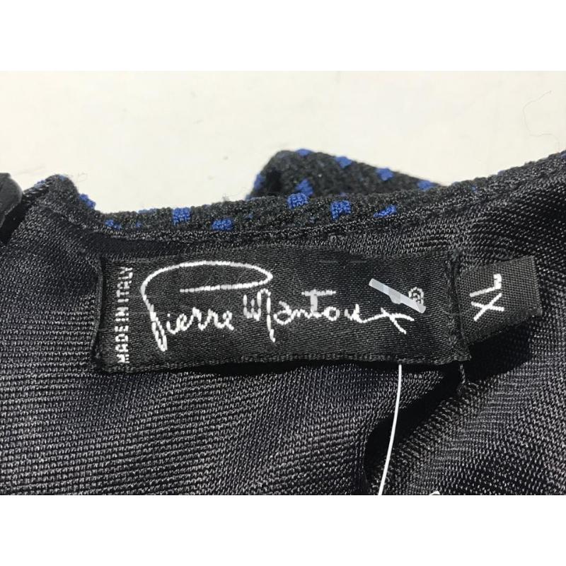 VESTITO DONNA PIERRE MANTEUX NERO PUNTINI BLU SMANICATO | Mercatino dell'Usato Moncalieri bengasi 5