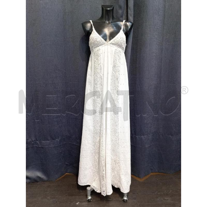 VESTITO DONNA PINKO BIANCO LUNGO SANGALLO | Mercatino dell'Usato Moncalieri bengasi 1