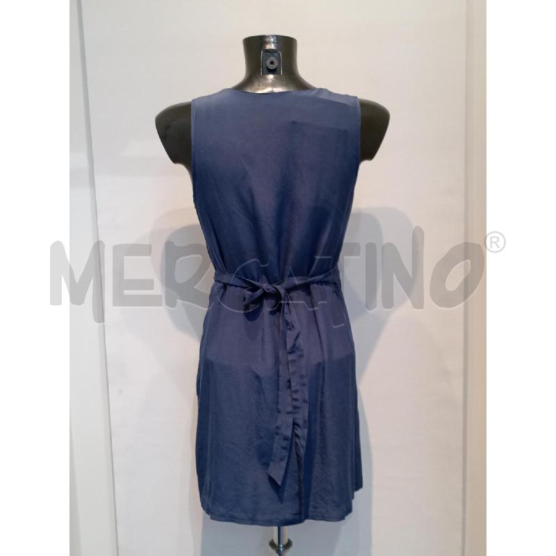 VESTITO DONNA PINKO BLU COLLETTO NERO SETA | Mercatino dell'Usato Moncalieri bengasi 2