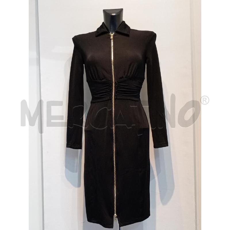 VESTITO DONNA PINKO NERO LUNGO CERNIERA DAVANTI DORATA | Mercatino dell'Usato Moncalieri bengasi 1