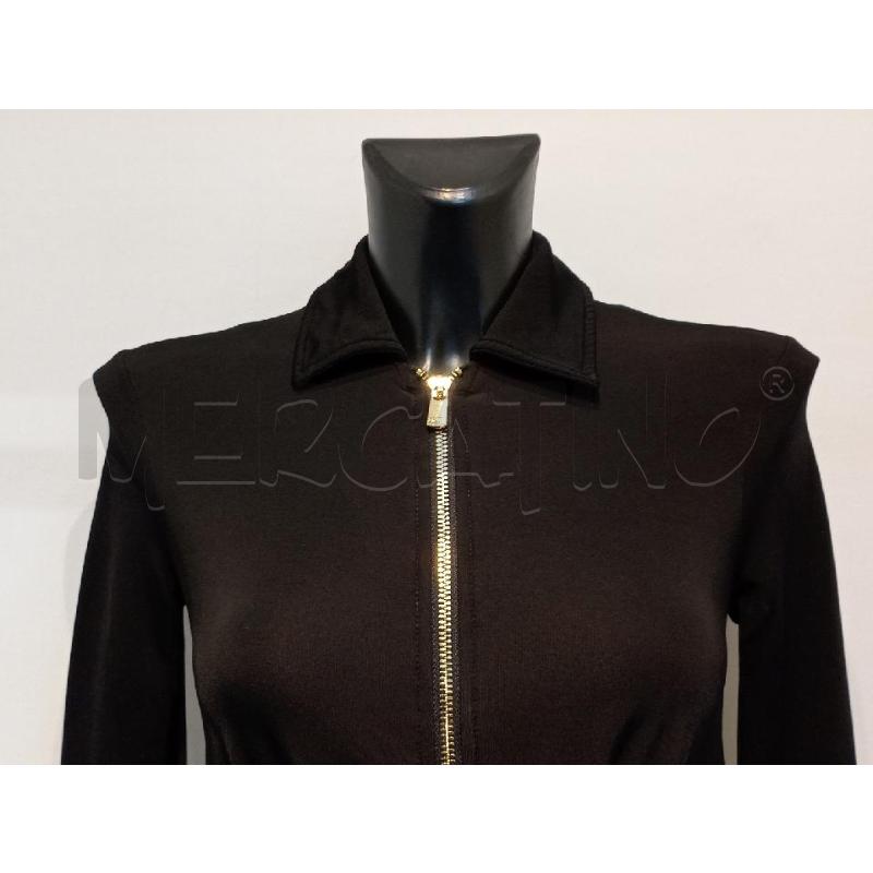 VESTITO DONNA PINKO NERO LUNGO CERNIERA DAVANTI DORATA | Mercatino dell'Usato Moncalieri bengasi 3