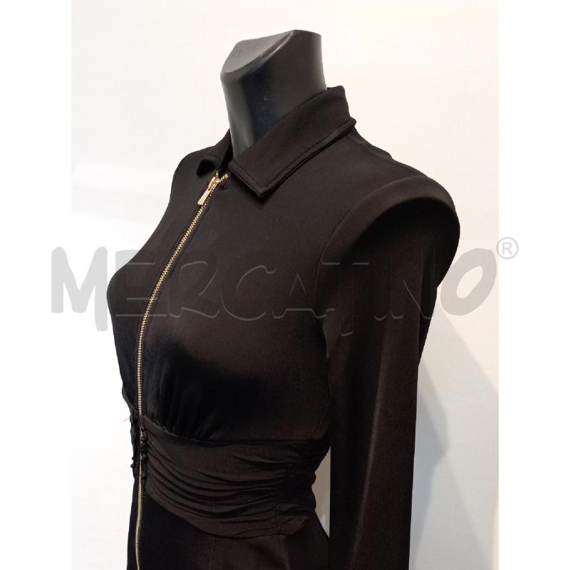 VESTITO DONNA PINKO NERO LUNGO CERNIERA DAVANTI DORATA | Mercatino dell'Usato Moncalieri bengasi 4
