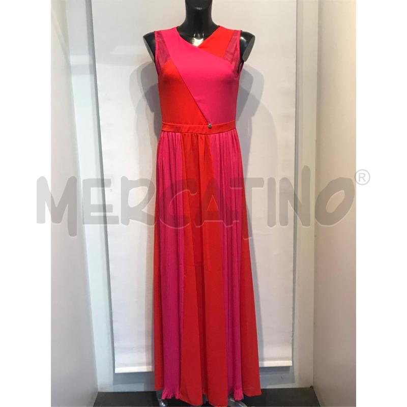 VESTITO DONNA RINASCIMENTO ROSSO ARANCIO LUNGO | Mercatino dell'Usato Moncalieri bengasi 1
