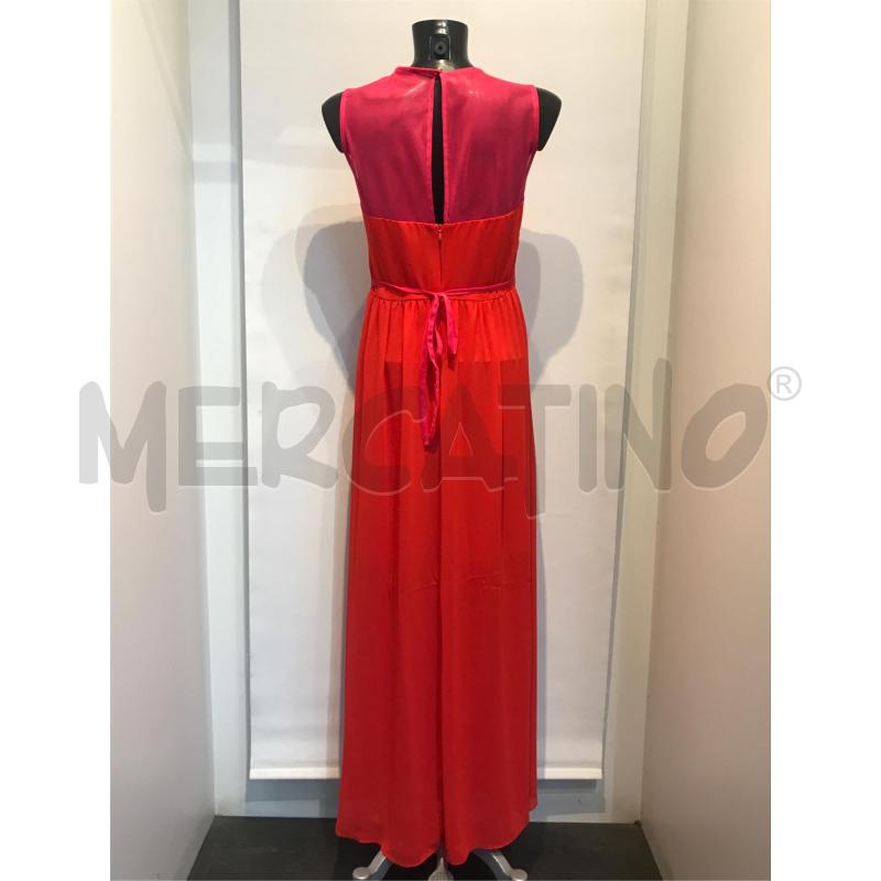VESTITO DONNA RINASCIMENTO ROSSO ARANCIO LUNGO | Mercatino dell'Usato Moncalieri bengasi 2