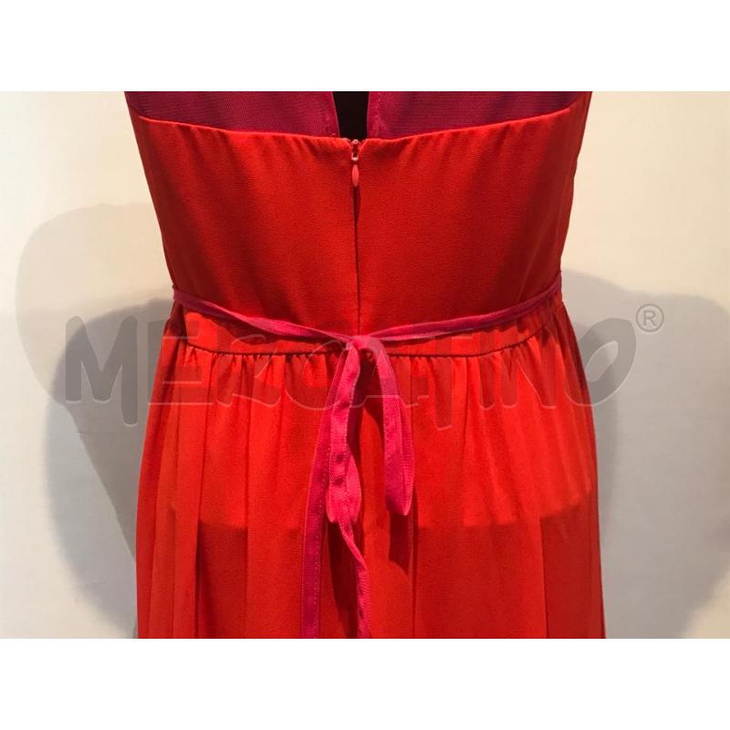 VESTITO DONNA RINASCIMENTO ROSSO ARANCIO LUNGO | Mercatino dell'Usato Moncalieri bengasi 4