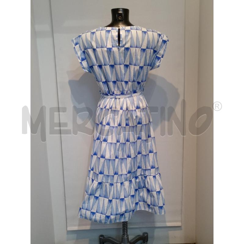VESTITO DONNA RISKIO LUNGO AZZURRO BIANCO | Mercatino dell'Usato Moncalieri bengasi 2