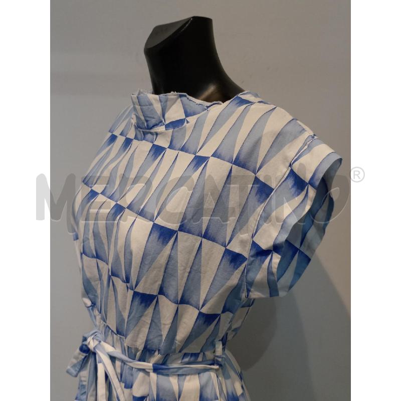 VESTITO DONNA RISKIO LUNGO AZZURRO BIANCO | Mercatino dell'Usato Moncalieri bengasi 3