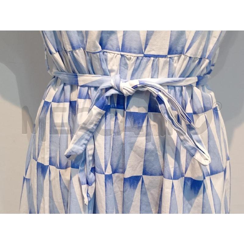 VESTITO DONNA RISKIO LUNGO AZZURRO BIANCO | Mercatino dell'Usato Moncalieri bengasi 4