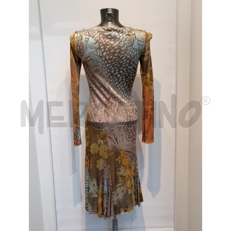 VESTITO DONNA ROBERTO CAVALLI MARRONE FANTASIA | Mercatino dell'Usato Moncalieri bengasi 2