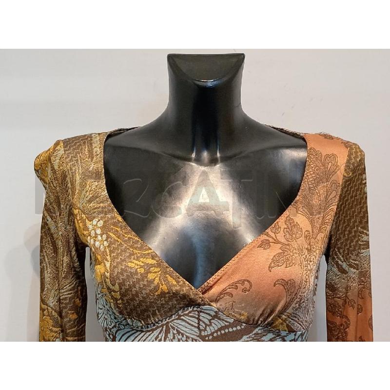 VESTITO DONNA ROBERTO CAVALLI MARRONE FANTASIA | Mercatino dell'Usato Moncalieri bengasi 4
