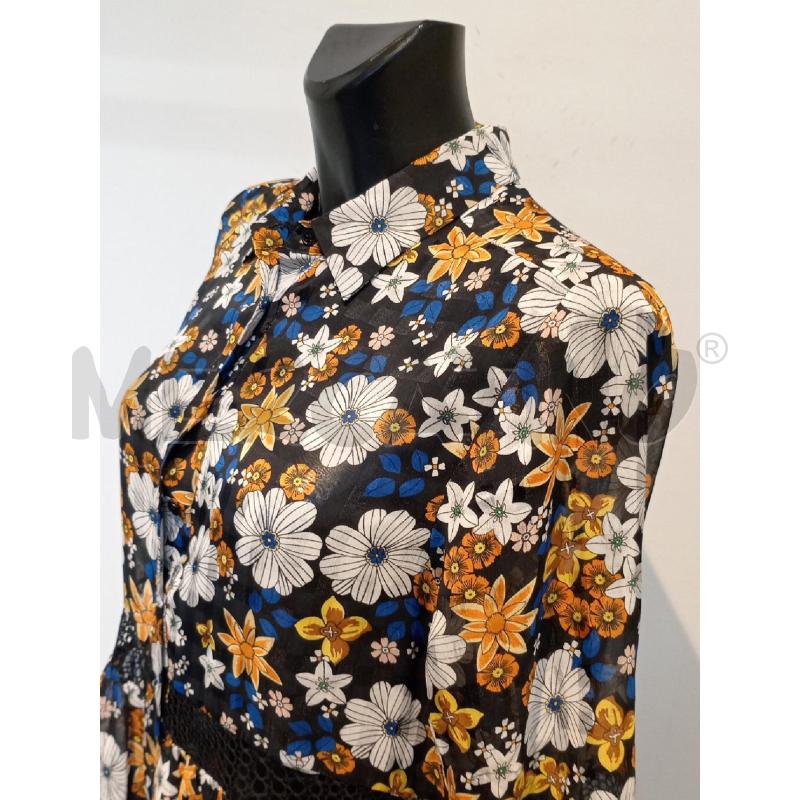 VESTITO DONNA SANDRO PARIS NERO FIORI CON BORDO PIZZO | Mercatino dell'Usato Moncalieri bengasi 2