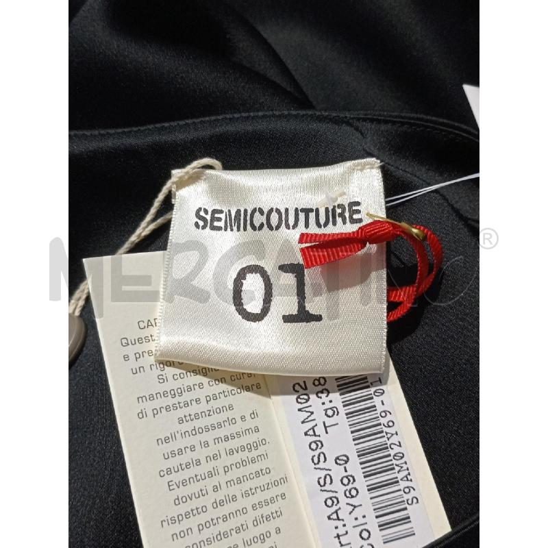 VESTITO DONNA SEMICOUTURE NERO CON PIUME | Mercatino dell'Usato Moncalieri bengasi 5