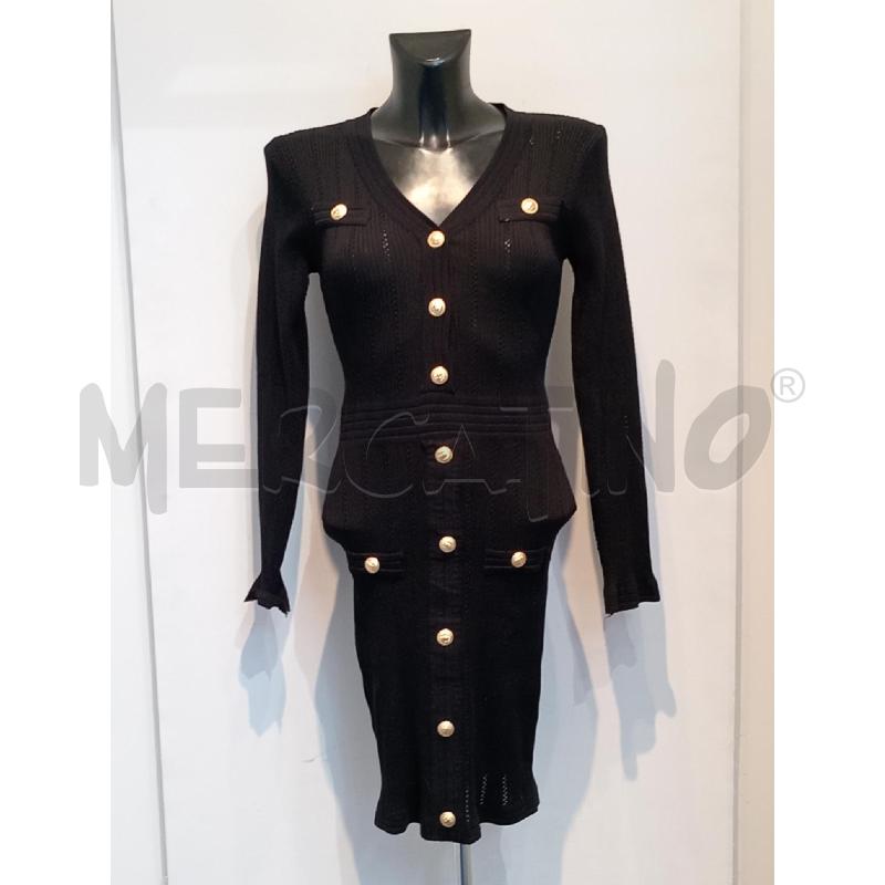 VESTITO DONNA SEM NERO BOTTONI DORATI | Mercatino dell'Usato Moncalieri bengasi 1