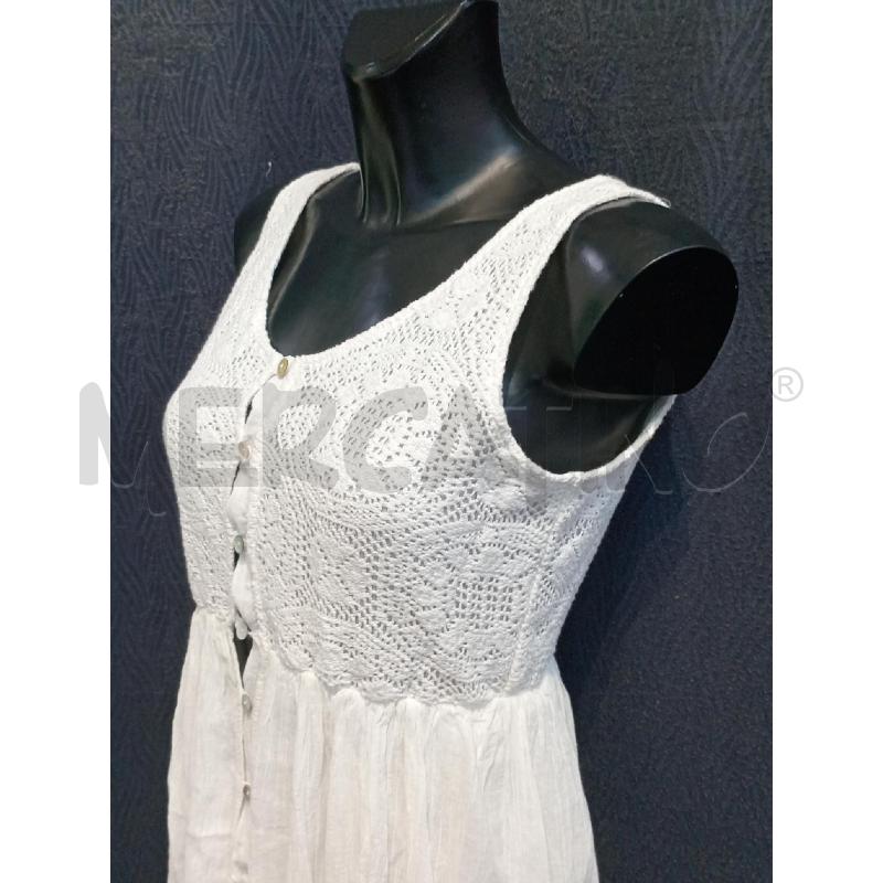 VESTITO DONNA SEVENTHY EASY BIANCO INSERTI PIZZO | Mercatino dell'Usato Moncalieri bengasi 3