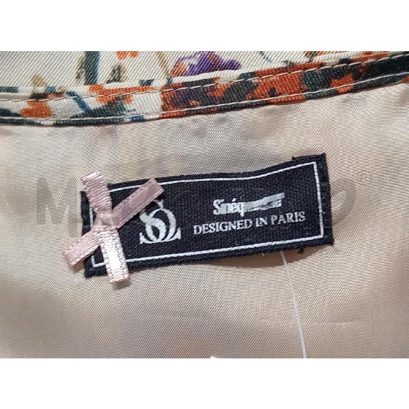 VESTITO DONNA SINEQUANONE BEIOGE CON FIORI LILLA ARANCIO | Mercatino dell'Usato Moncalieri bengasi 5