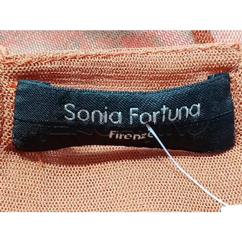 VESTITO DONNA SONIA FORTUNA MARRONE VOILE CON PARTICOLARE CERCHI DAVANTI | Mercatino dell'Usato Moncalieri bengasi 4