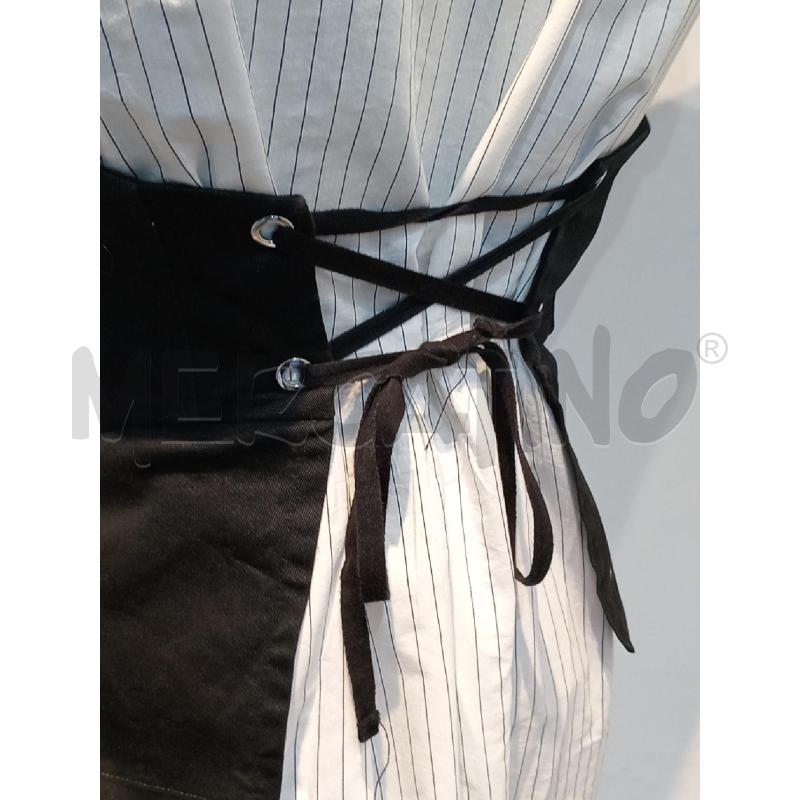 VESTITO DONNA TELA BIANCO NERO RIGHE | Mercatino dell'Usato Moncalieri bengasi 4