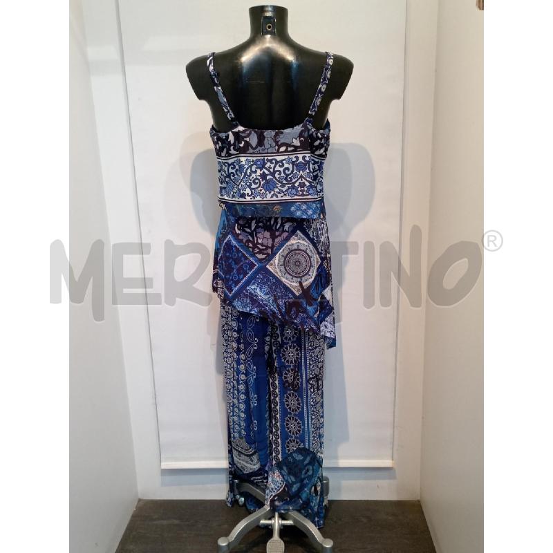 VESTITO DONNA TUTA DISEGUAL FANTASIA BLU  | Mercatino dell'Usato Moncalieri bengasi 2