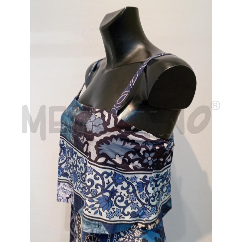 VESTITO DONNA TUTA DISEGUAL FANTASIA BLU  | Mercatino dell'Usato Moncalieri bengasi 3