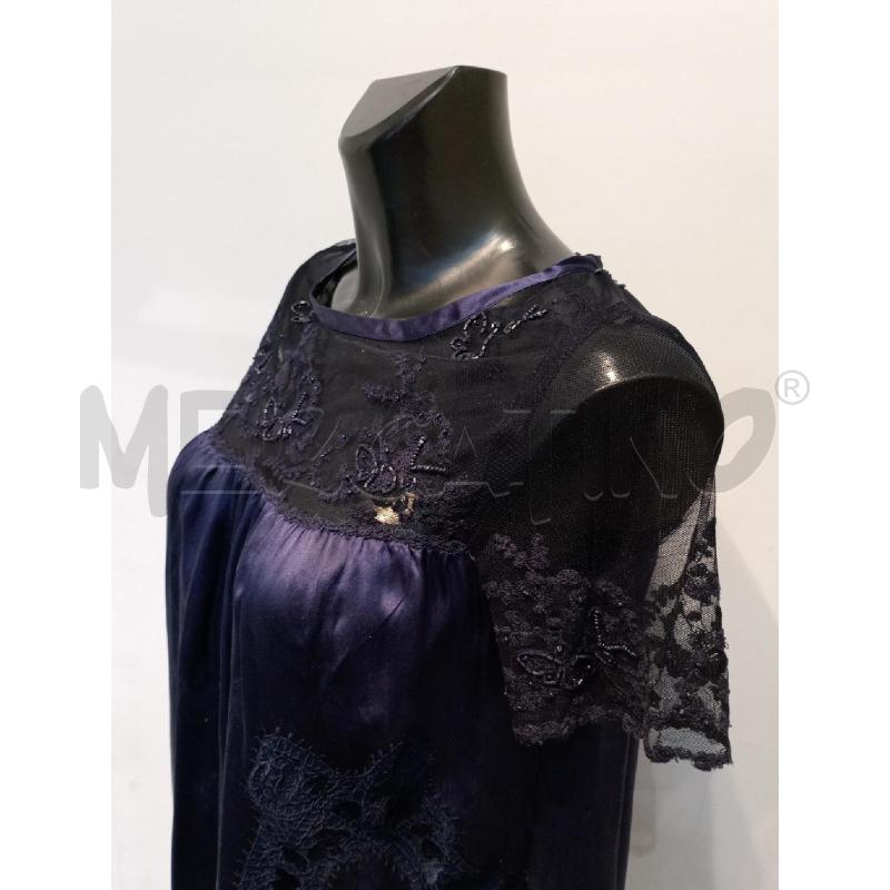 VESTITO DONNA TWINB SET BLU INSERTI PIZZO DOPPIO TESSUTO | Mercatino dell'Usato Moncalieri bengasi 4