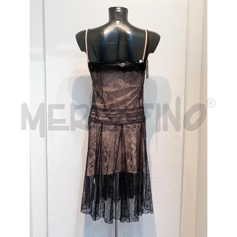 VESTITO DONNA TWINN SET NERO PIZZO CON ROSELLINE | Mercatino dell'Usato Moncalieri bengasi 2