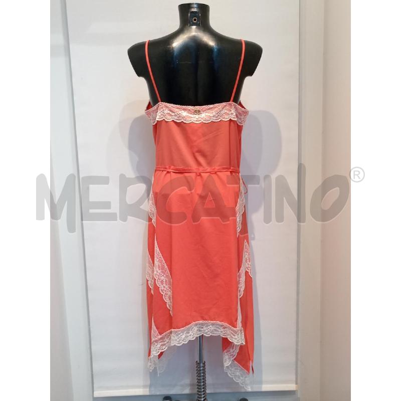VESTITO DONNA TWINSET CORALLO INSERTI PIZZO BIANCO  | Mercatino dell'Usato Moncalieri bengasi 2