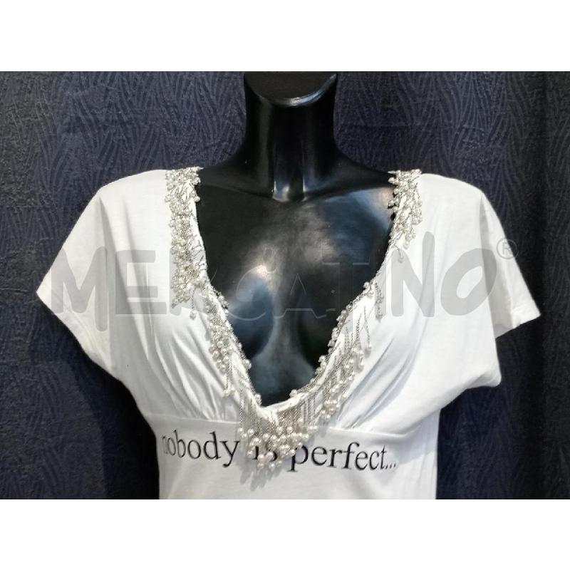 VESTITO DONNA TWIN SET BIANCO CON PERLINE | Mercatino dell'Usato Moncalieri bengasi 3