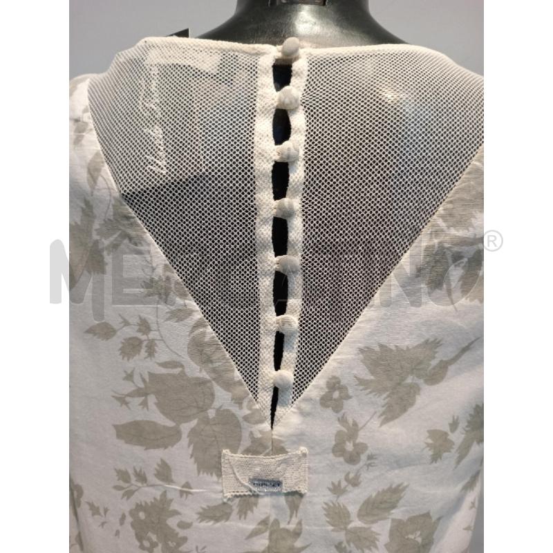 VESTITO DONNA TWIN SET BIANCO FIORI VERDE SALVIA | Mercatino dell'Usato Moncalieri bengasi 3