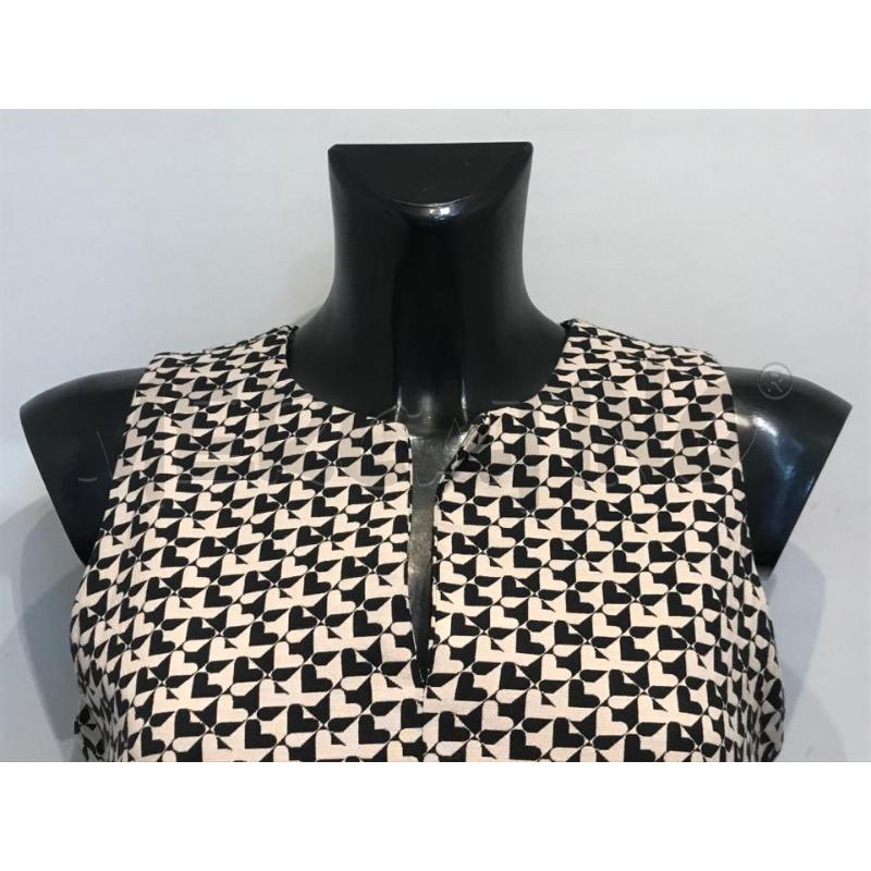 VESTITO DONNA TWIN SET BIANCO NERO CUORICINI SMANICATO  | Mercatino dell'Usato Moncalieri bengasi 3
