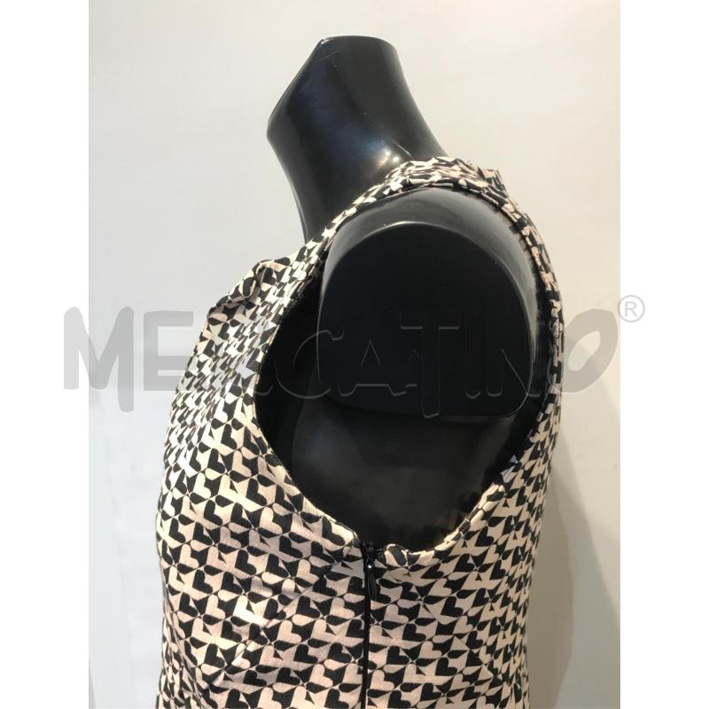 VESTITO DONNA TWIN SET BIANCO NERO CUORICINI SMANICATO  | Mercatino dell'Usato Moncalieri bengasi 4