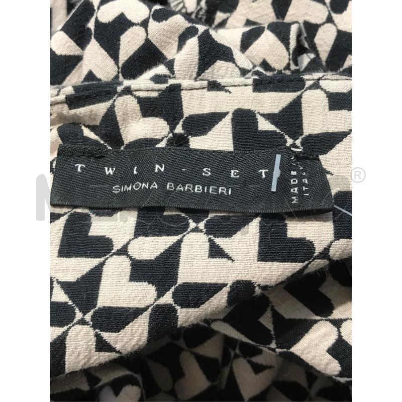 VESTITO DONNA TWIN SET BIANCO NERO CUORICINI SMANICATO  | Mercatino dell'Usato Moncalieri bengasi 5