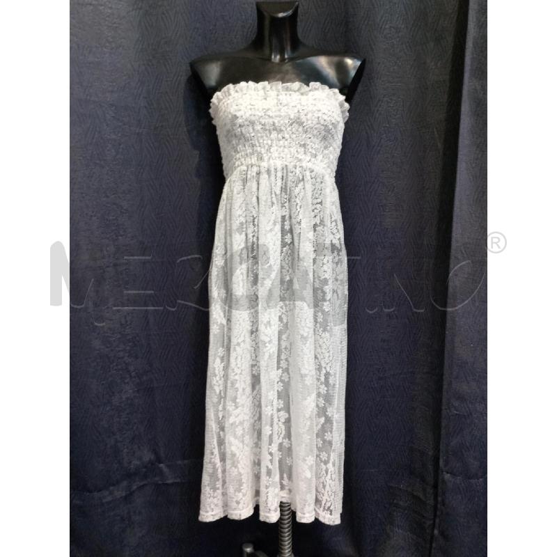 VESTITO DONNA TWIN SET BIANCO PIZZO SENZA SPALLINE | Mercatino dell'Usato Moncalieri bengasi 1
