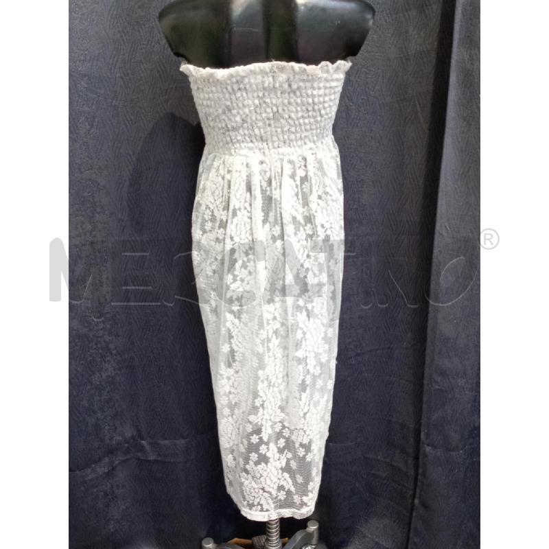 VESTITO DONNA TWIN SET BIANCO PIZZO SENZA SPALLINE | Mercatino dell'Usato Moncalieri bengasi 2