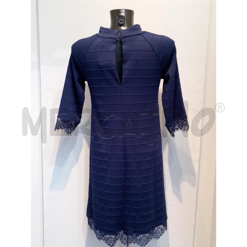 VESTITO DONNA TWIN SET BLU TUBINO INSERTI NPIZZO MANICA | Mercatino dell'Usato Moncalieri bengasi 2