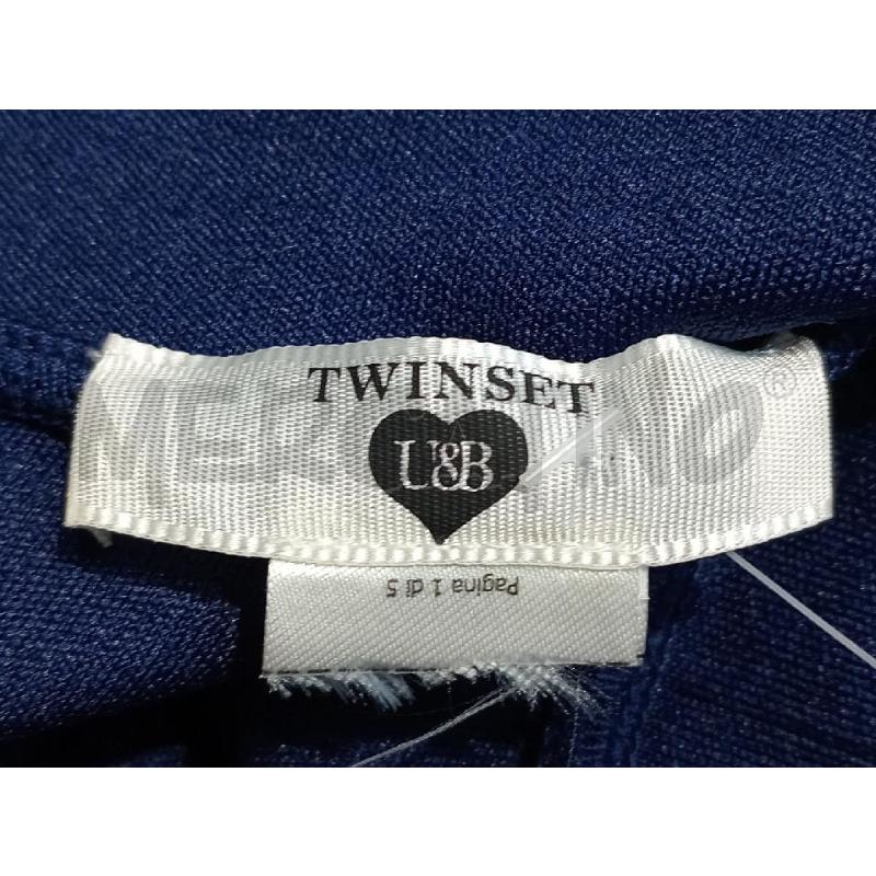 VESTITO DONNA TWIN SET BLU TUBINO INSERTI NPIZZO MANICA | Mercatino dell'Usato Moncalieri bengasi 5