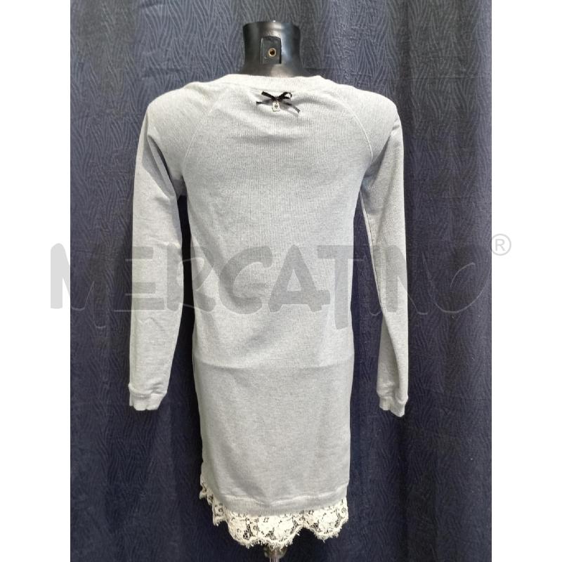 VESTITO DONNA TWIN SET GRIGIO CON PIZZO FONDO | Mercatino dell'Usato Moncalieri bengasi 2