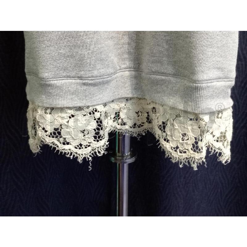 VESTITO DONNA TWIN SET GRIGIO CON PIZZO FONDO | Mercatino dell'Usato Moncalieri bengasi 4