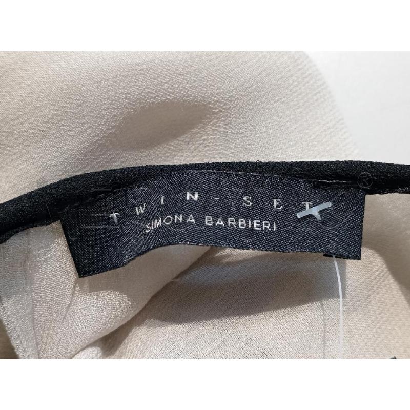 VESTITO DONNA TWIN SET GRIGIO POIS NERO INSERTI PERLINE | Mercatino dell'Usato Moncalieri bengasi 5