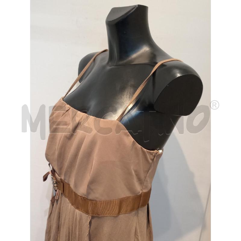 VESTITO DONNA TWIN SET MARRONE BORDO GRO | Mercatino dell'Usato Moncalieri bengasi 3