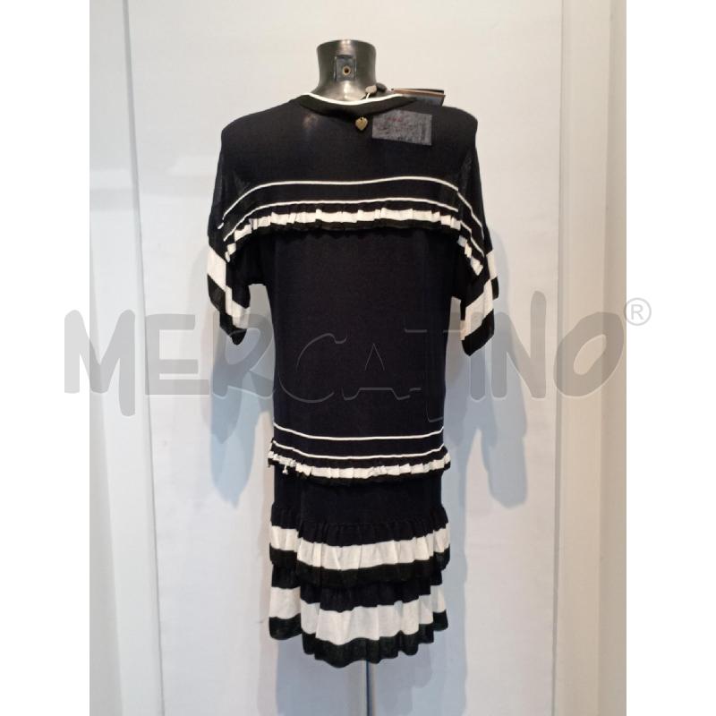 VESTITO DONNA TWIN SET NERO BIANCO CON VOILANT | Mercatino dell'Usato Moncalieri bengasi 2